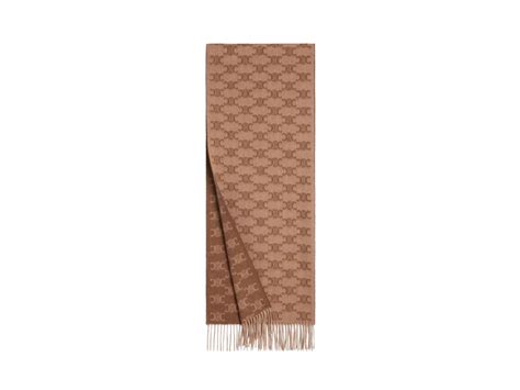 celine winter scarf|SCARF IN MONOGRAM CASHMERE .